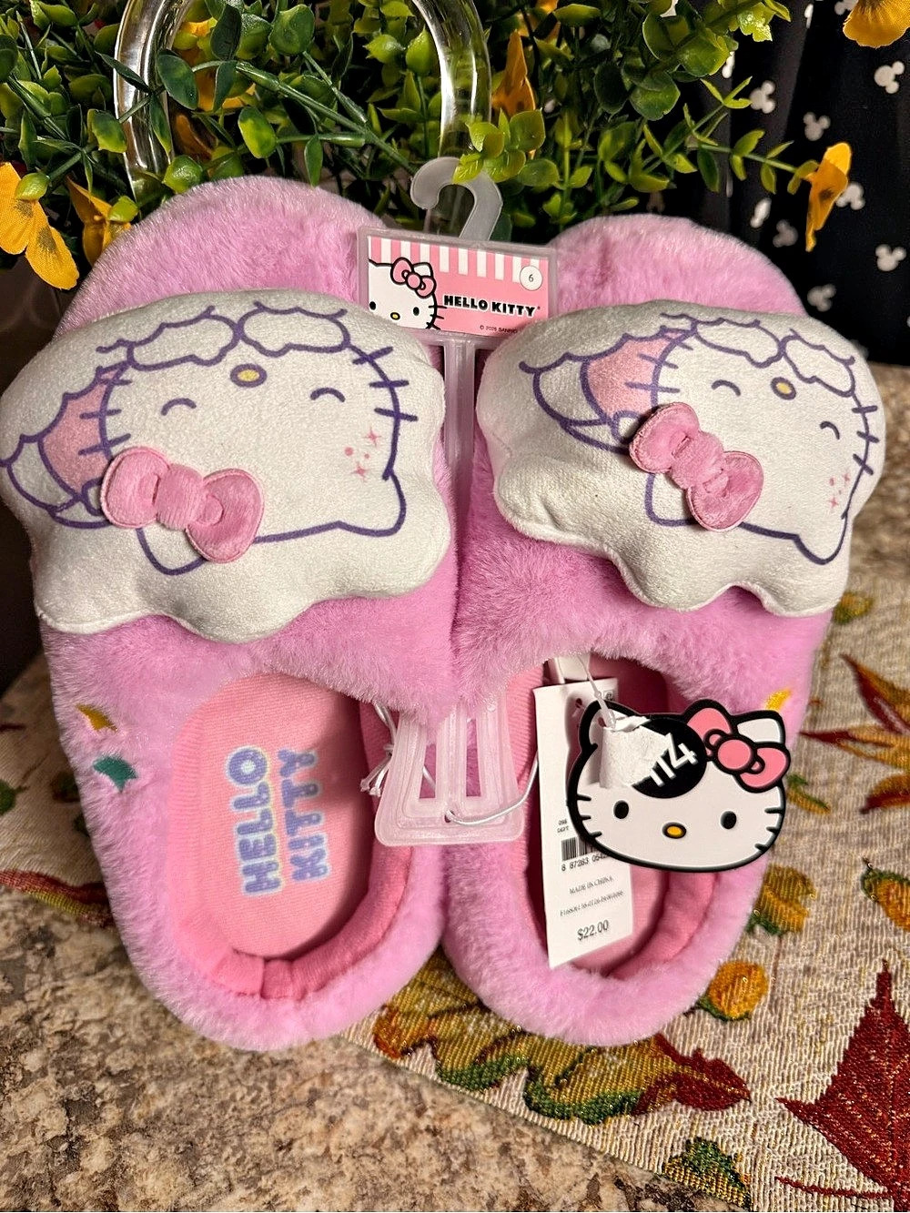 Hello Kitty Girls' Hello Kitty by Sanrio Scuff Slippers - Pink Character